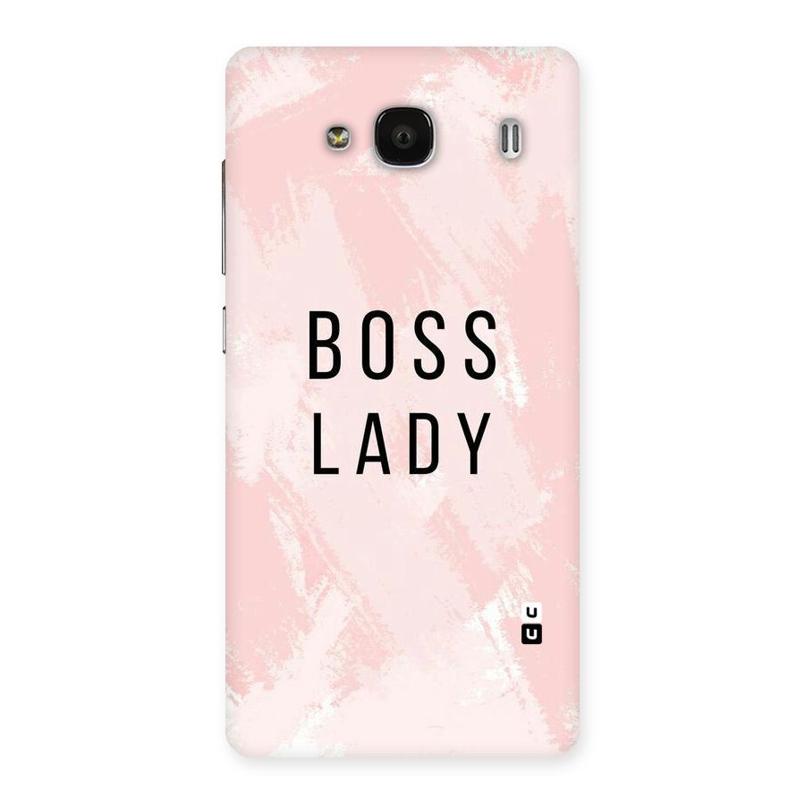 Boss Lady Pink Back Case for Redmi 2