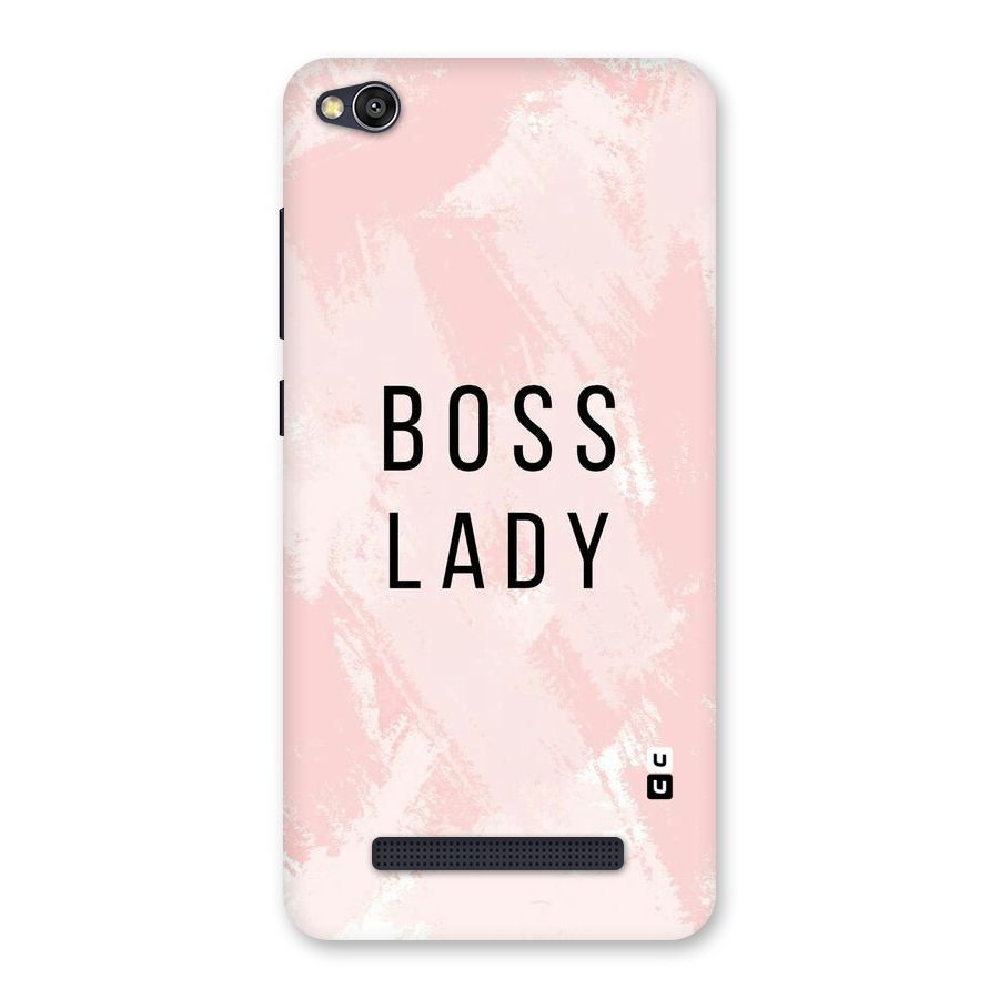 Boss Lady Pink Back Case for Redmi 4A