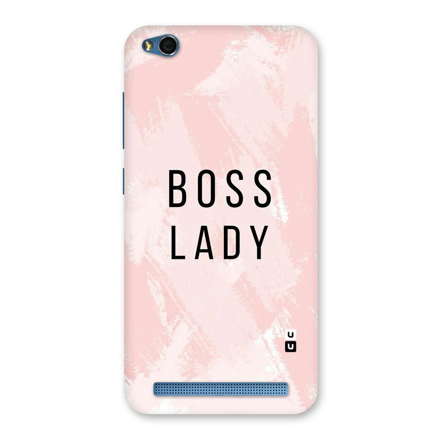 Boss Lady Pink Back Case for Redmi 5A