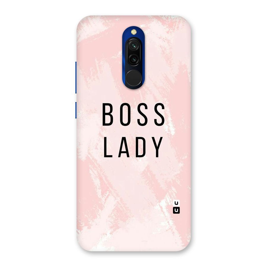 Boss Lady Pink Back Case for Redmi 8
