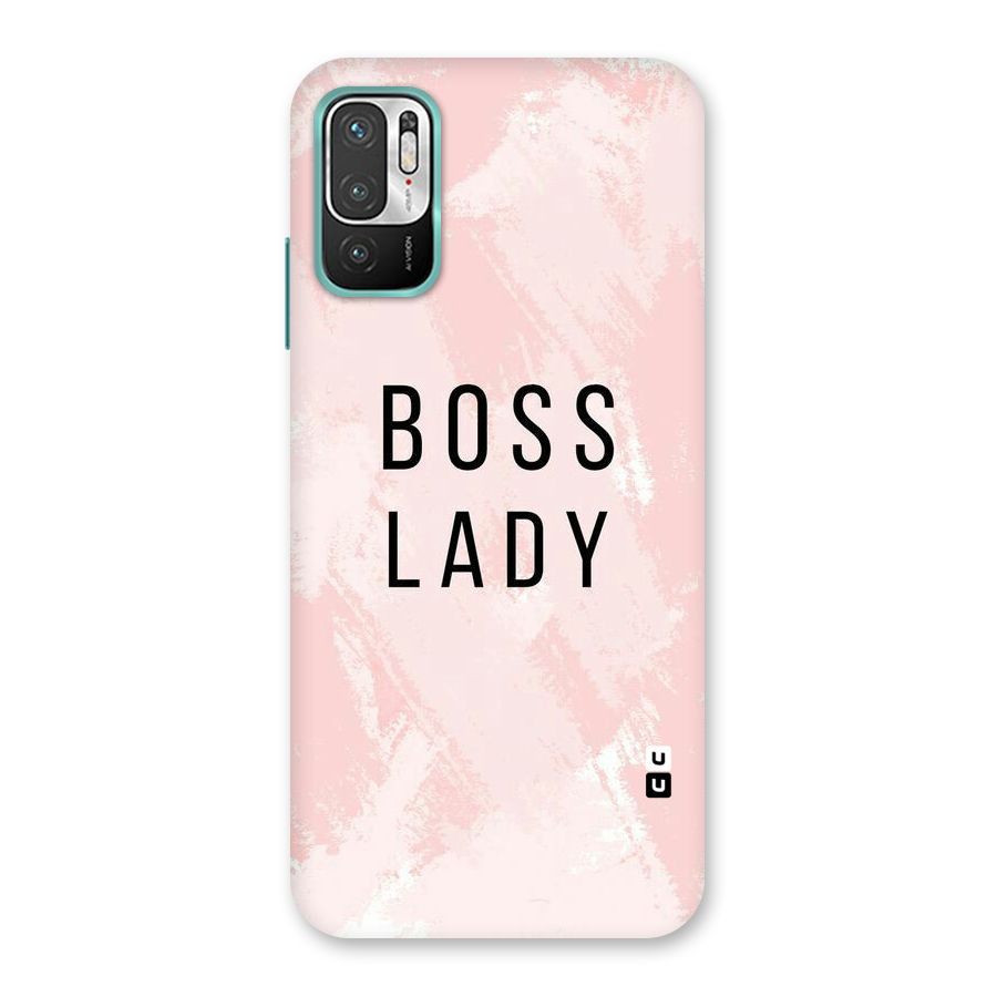 Boss Lady Pink Back Case for Redmi Note 10T 5G