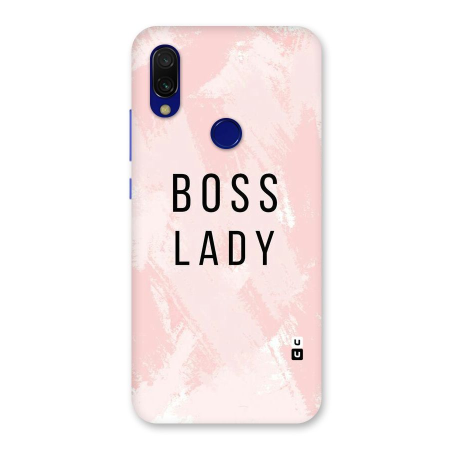 Boss Lady Pink Back Case for Redmi Y3