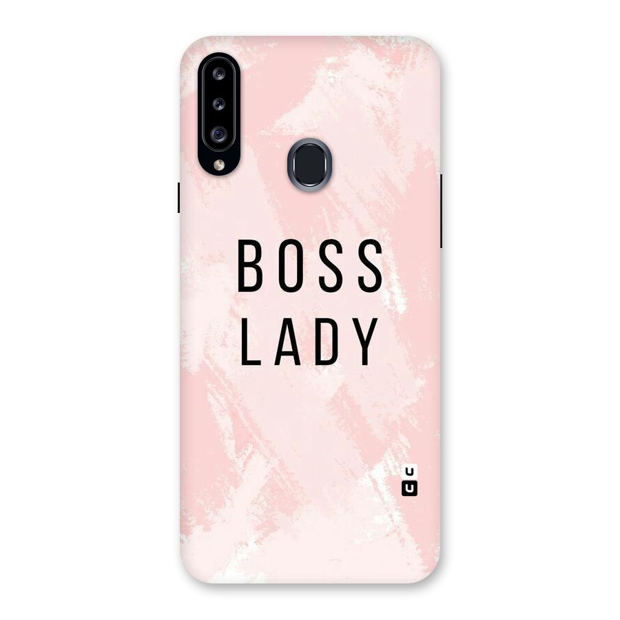 Boss Lady Pink Back Case for Samsung Galaxy A20s
