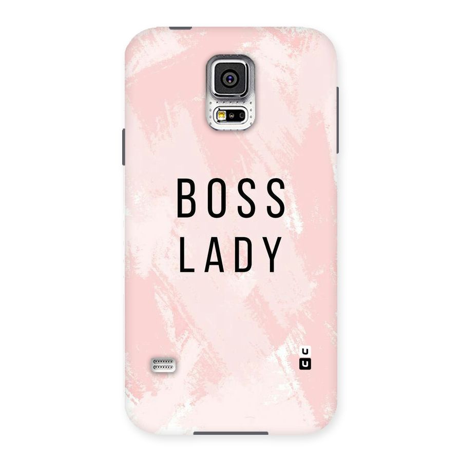 Boss Lady Pink Back Case for Samsung Galaxy S5