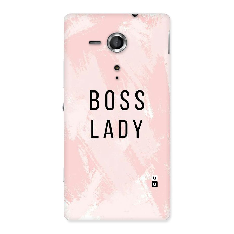 Boss Lady Pink Back Case for Sony Xperia SP