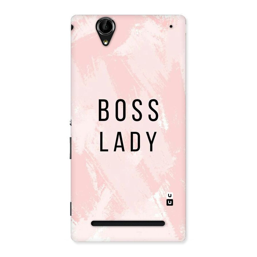 Boss Lady Pink Back Case for Sony Xperia T2