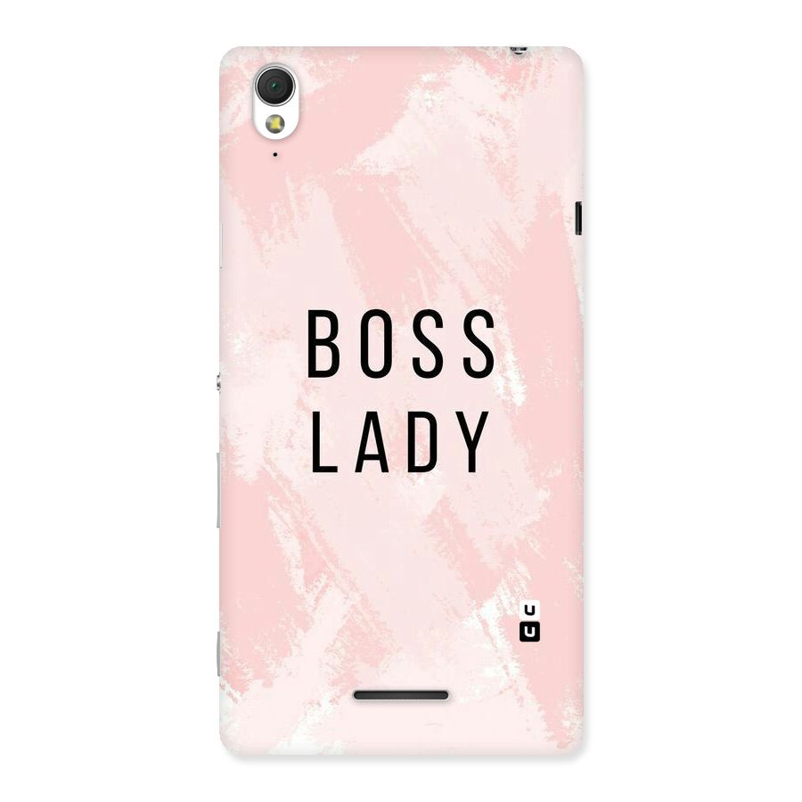 Boss Lady Pink Back Case for Sony Xperia T3
