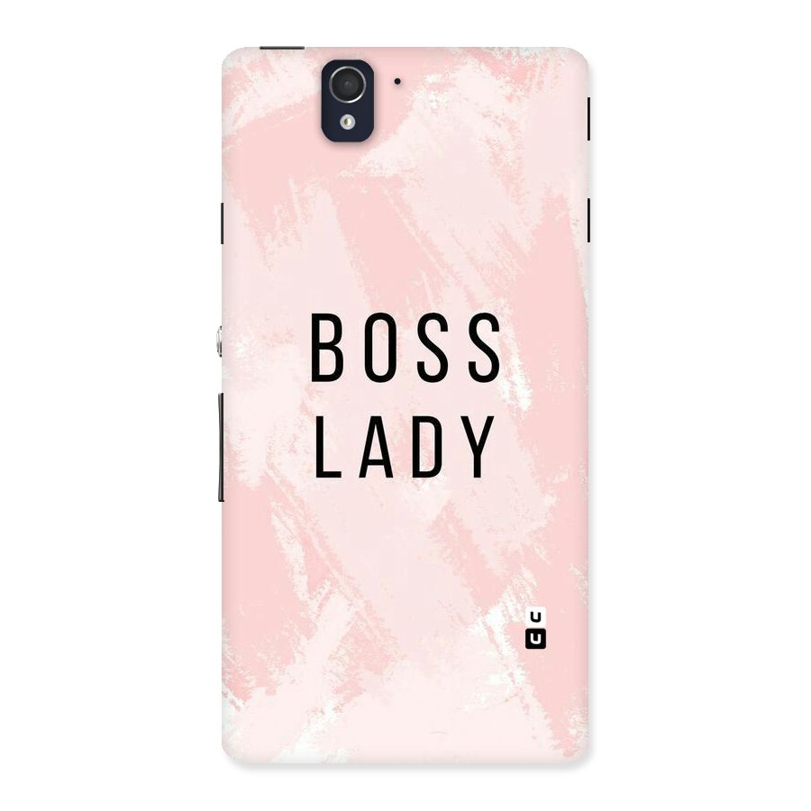 Boss Lady Pink Back Case for Sony Xperia Z