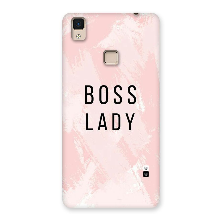 Boss Lady Pink Back Case for V3 Max