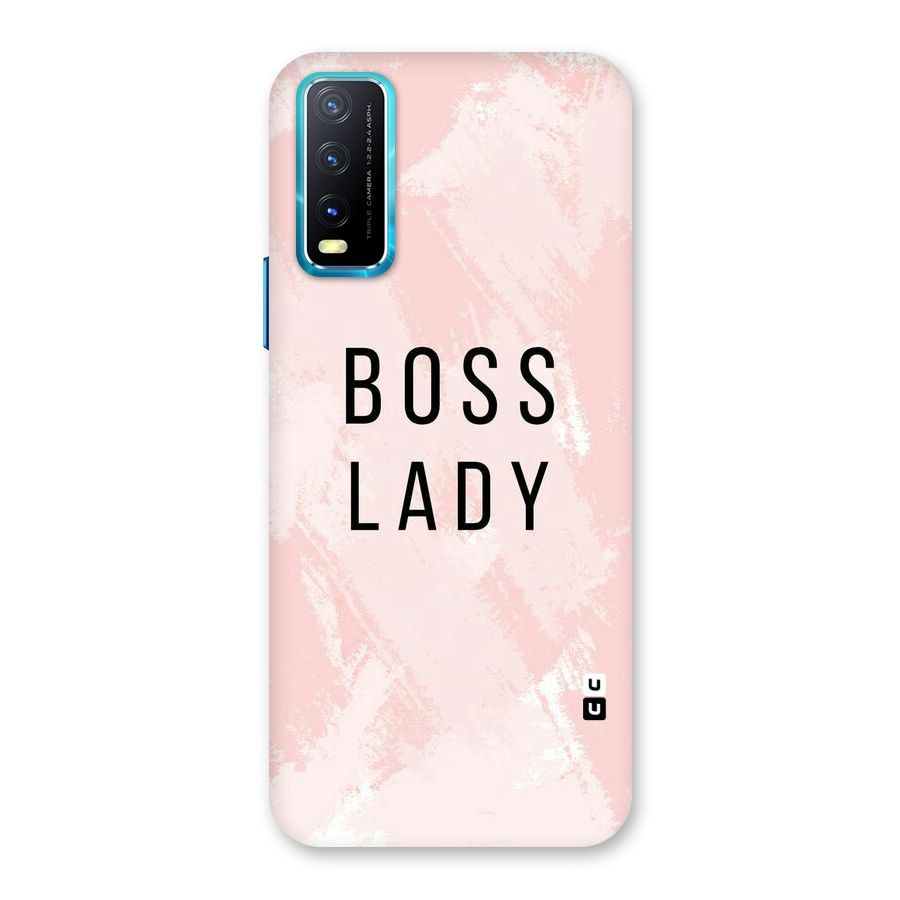 Boss Lady Pink Back Case for Vivo Y20A