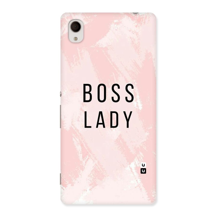 Boss Lady Pink Back Case for Xperia M4 Aqua