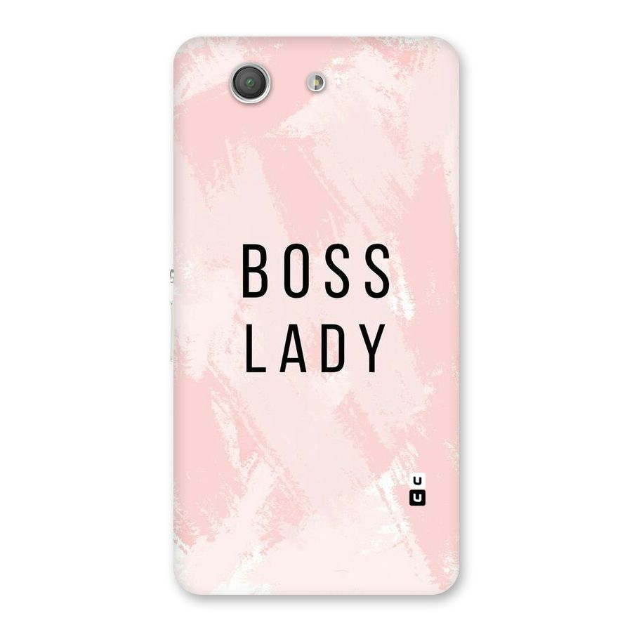 Boss Lady Pink Back Case for Xperia Z3 Compact