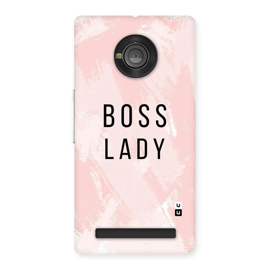 Boss Lady Pink Back Case for Yu Yunique