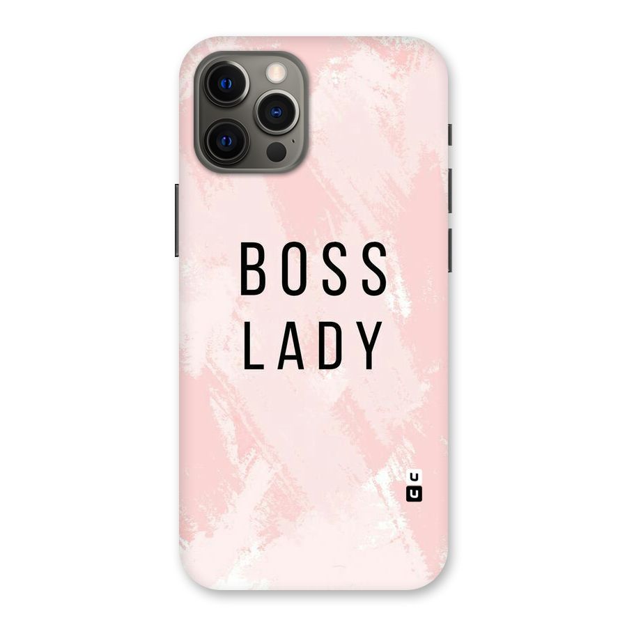 Boss Lady Pink Back Case for iPhone 12 Pro Max