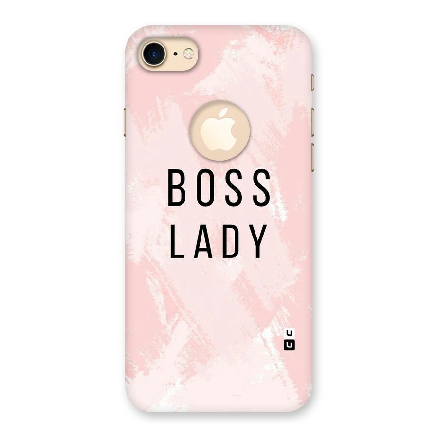 Boss Lady Pink Back Case for iPhone 7 Logo Cut