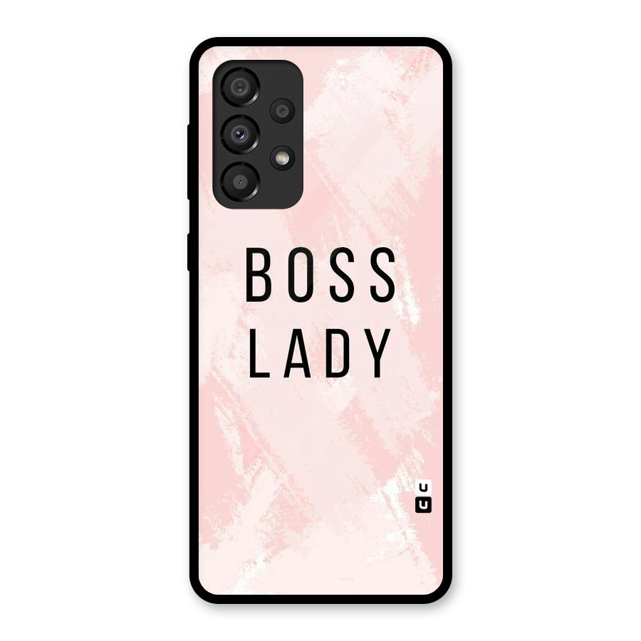 Boss Lady Pink Glass Back Case for Galaxy A33 5G