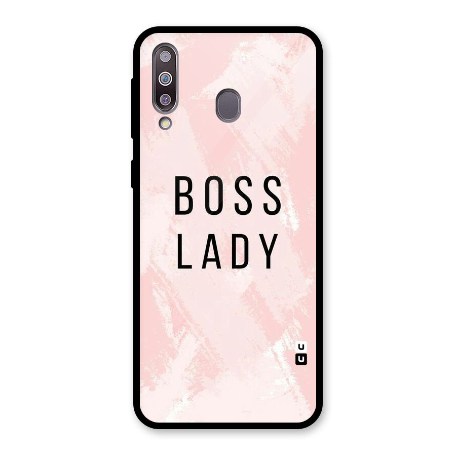 Boss Lady Pink Glass Back Case for Galaxy M30