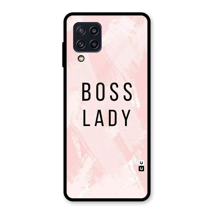 Boss Lady Pink Glass Back Case for Galaxy M32