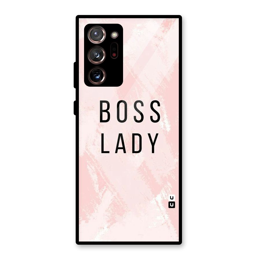 Boss Lady Pink Glass Back Case for Galaxy Note 20 Ultra