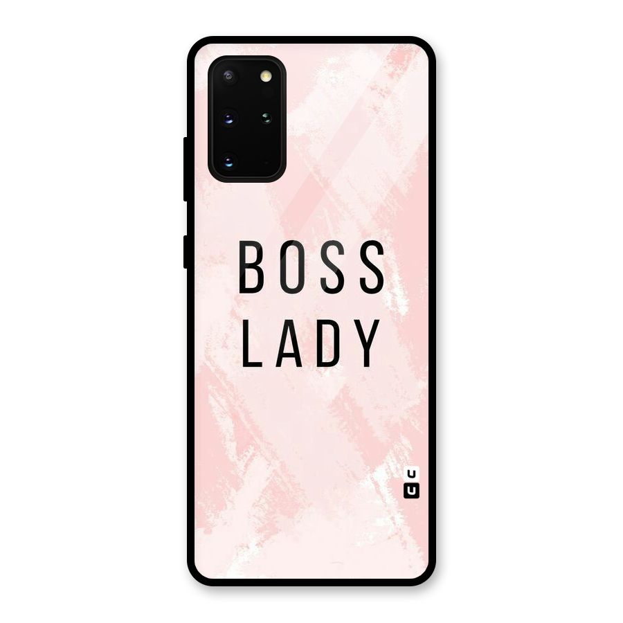 Boss Lady Pink Glass Back Case for Galaxy S20 Plus