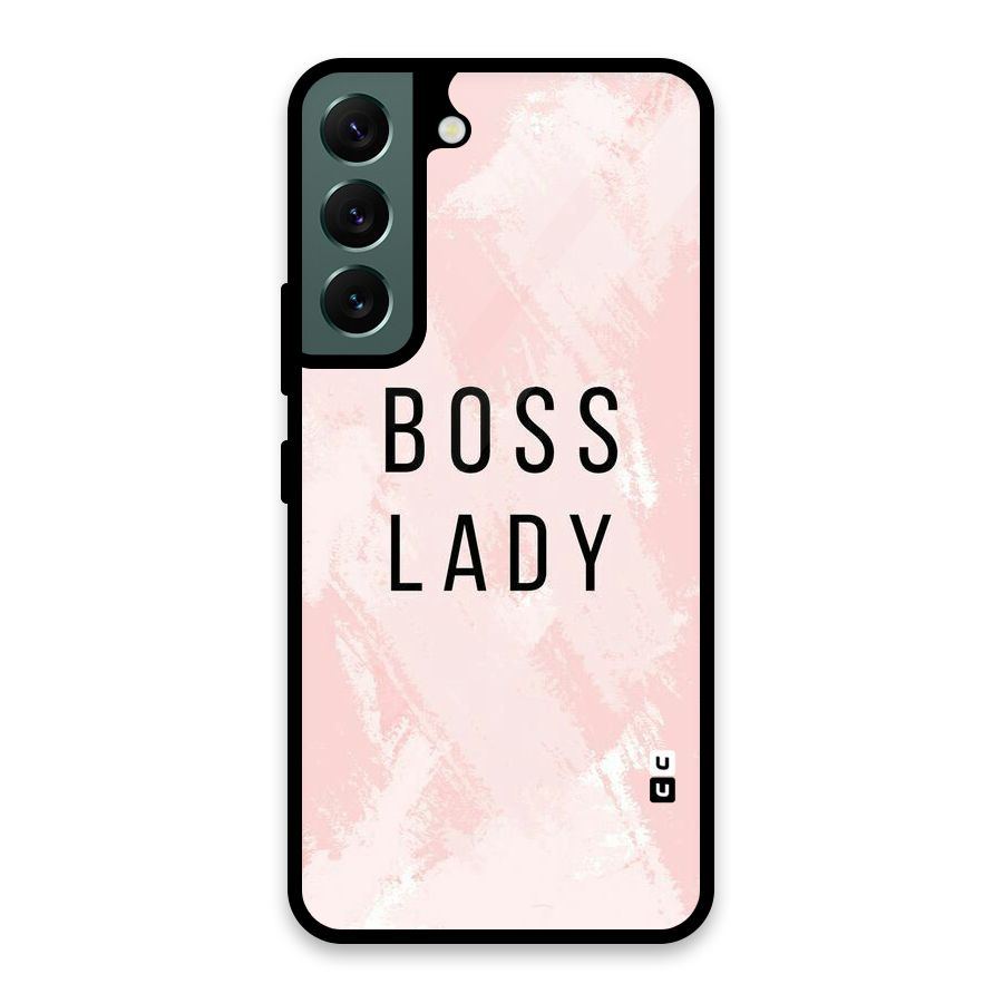 Boss Lady Pink Glass Back Case for Galaxy S22 5G