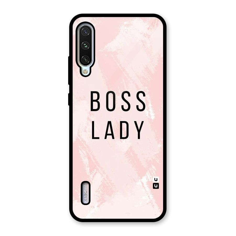 Boss Lady Pink Glass Back Case for Mi A3
