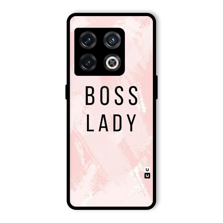 Boss Lady Pink Glass Back Case for OnePlus 10 Pro 5G