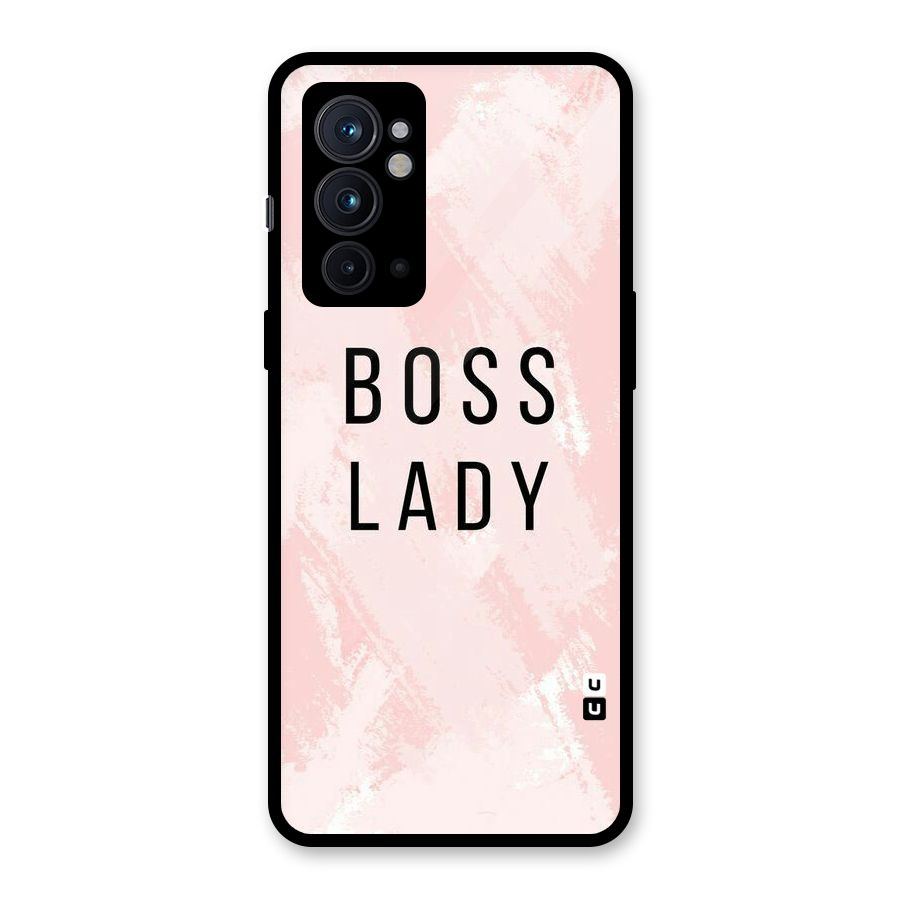 Boss Lady Pink Glass Back Case for OnePlus 9RT 5G