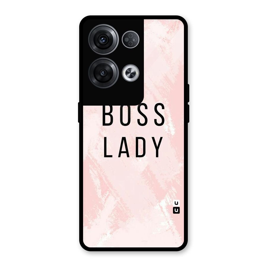 Boss Lady Pink Glass Back Case for Oppo Reno8 Pro 5G
