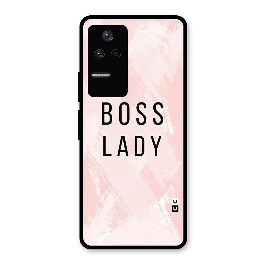 Boss Lady Pink Glass Back Case for Poco F4 5G