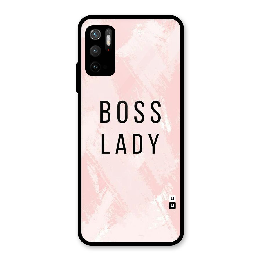 Boss Lady Pink Glass Back Case for Poco M3 Pro 5G