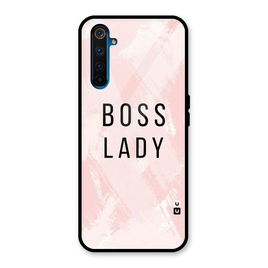 Boss Lady Pink Glass Back Case for Realme 6 Pro