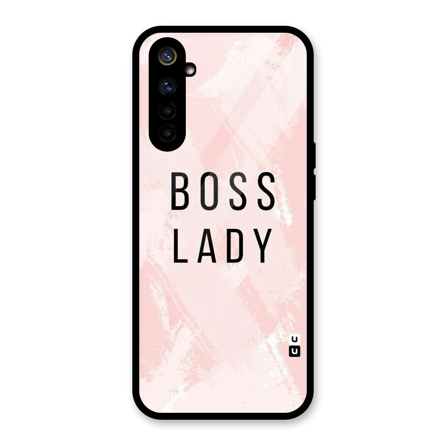 Boss Lady Pink Glass Back Case for Realme 6i