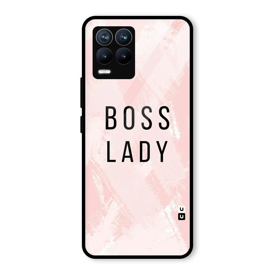 Boss Lady Pink Glass Back Case for Realme 8 Pro