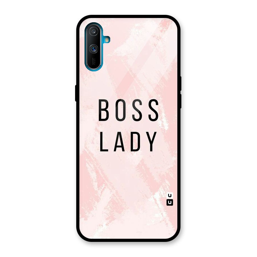 Boss Lady Pink Glass Back Case for Realme C3