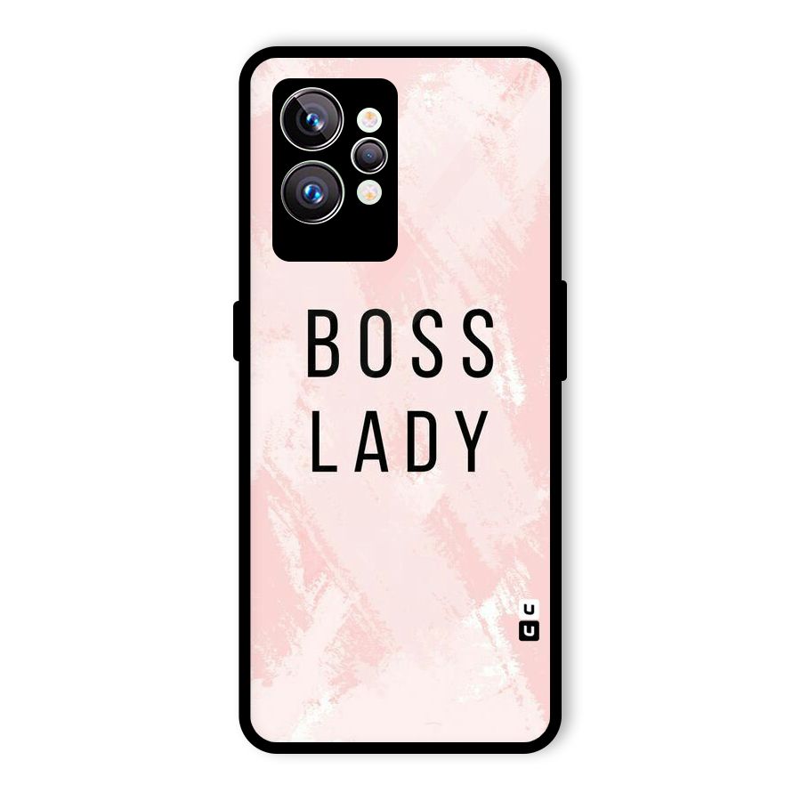 Boss Lady Pink Glass Back Case for Realme GT2 Pro