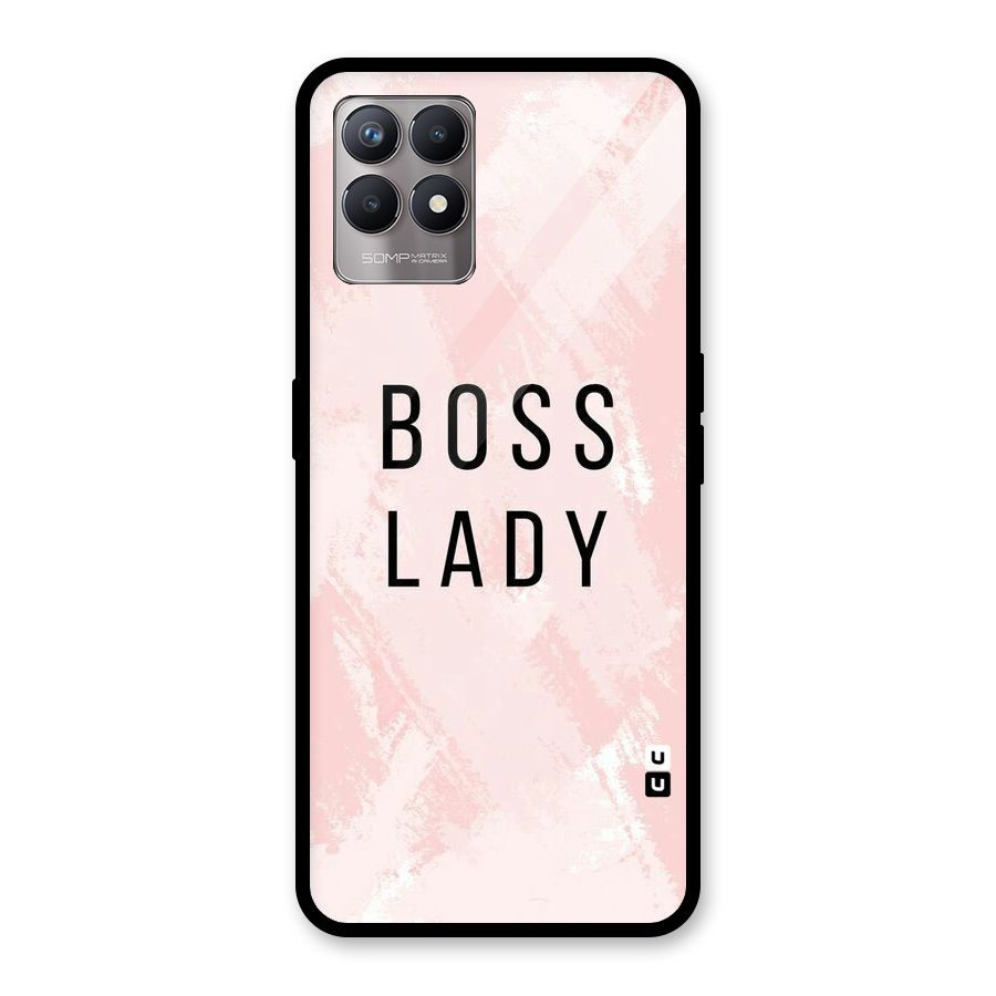 Boss Lady Pink Glass Back Case for Realme Narzo 50