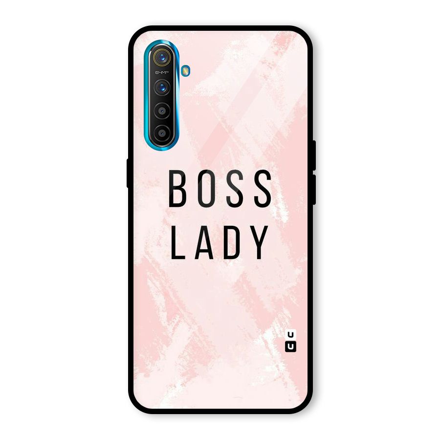 Boss Lady Pink Glass Back Case for Realme X2