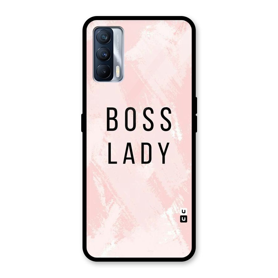 Boss Lady Pink Glass Back Case for Realme X7