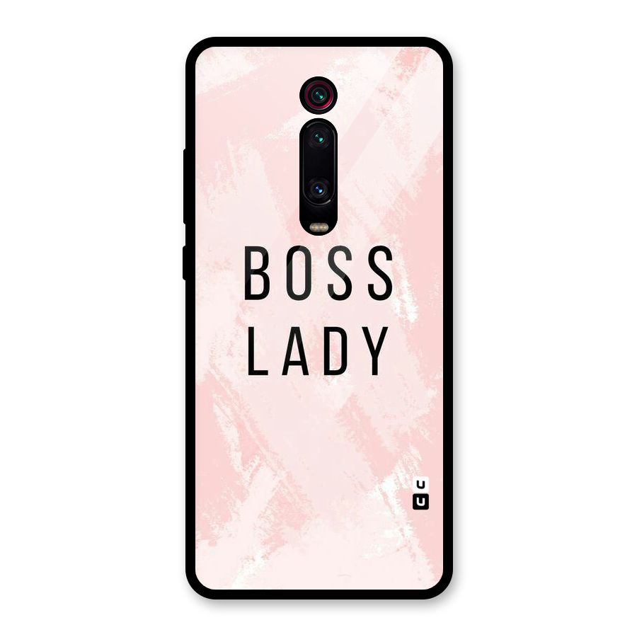 Boss Lady Pink Glass Back Case for Redmi K20 Pro