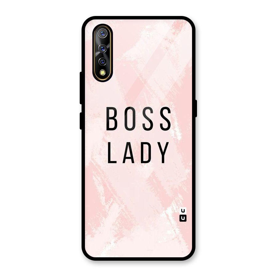 Boss Lady Pink Glass Back Case for Vivo S1