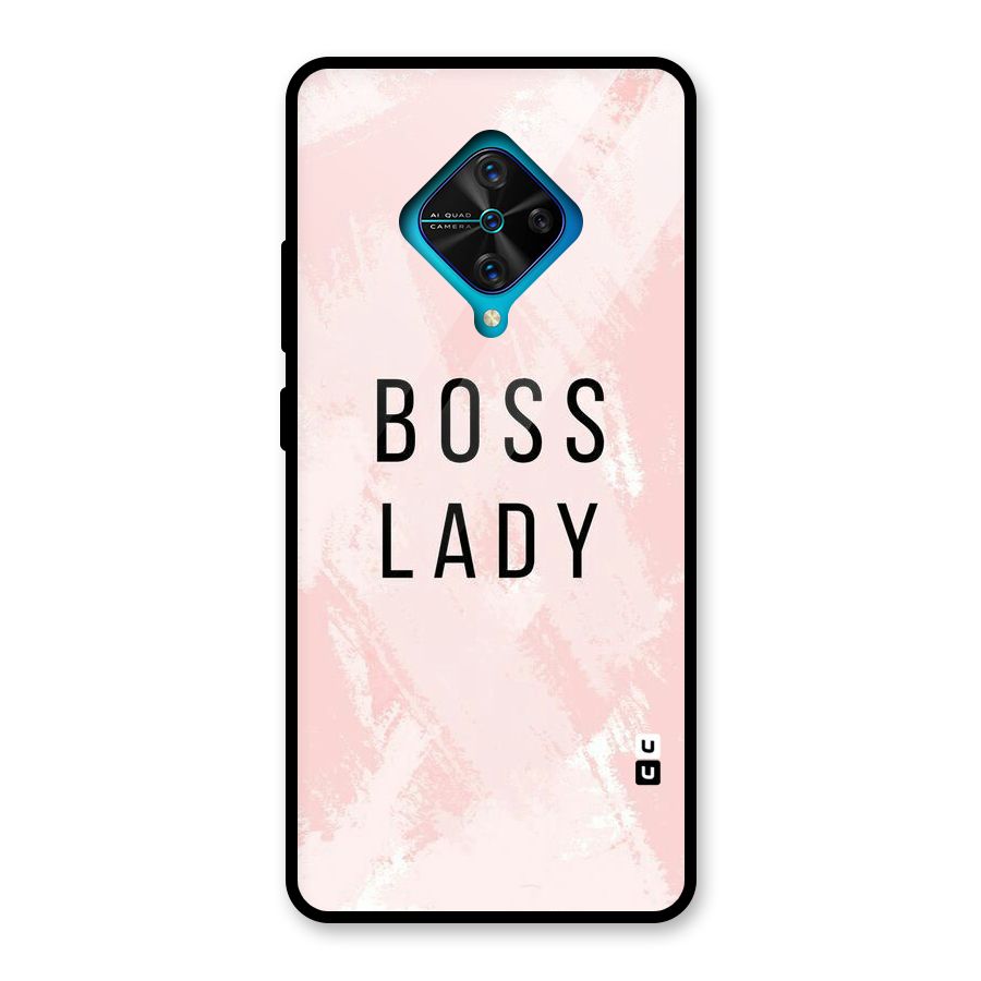 Boss Lady Pink Glass Back Case for Vivo S1 Pro