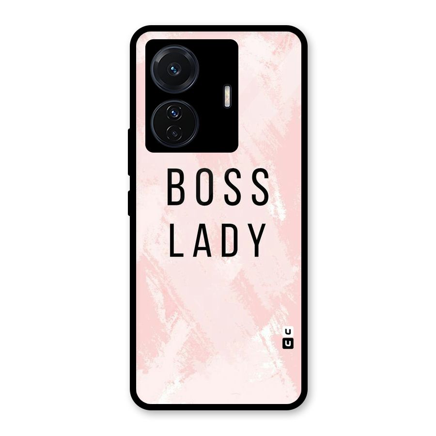 Boss Lady Pink Glass Back Case for Vivo T1 Pro