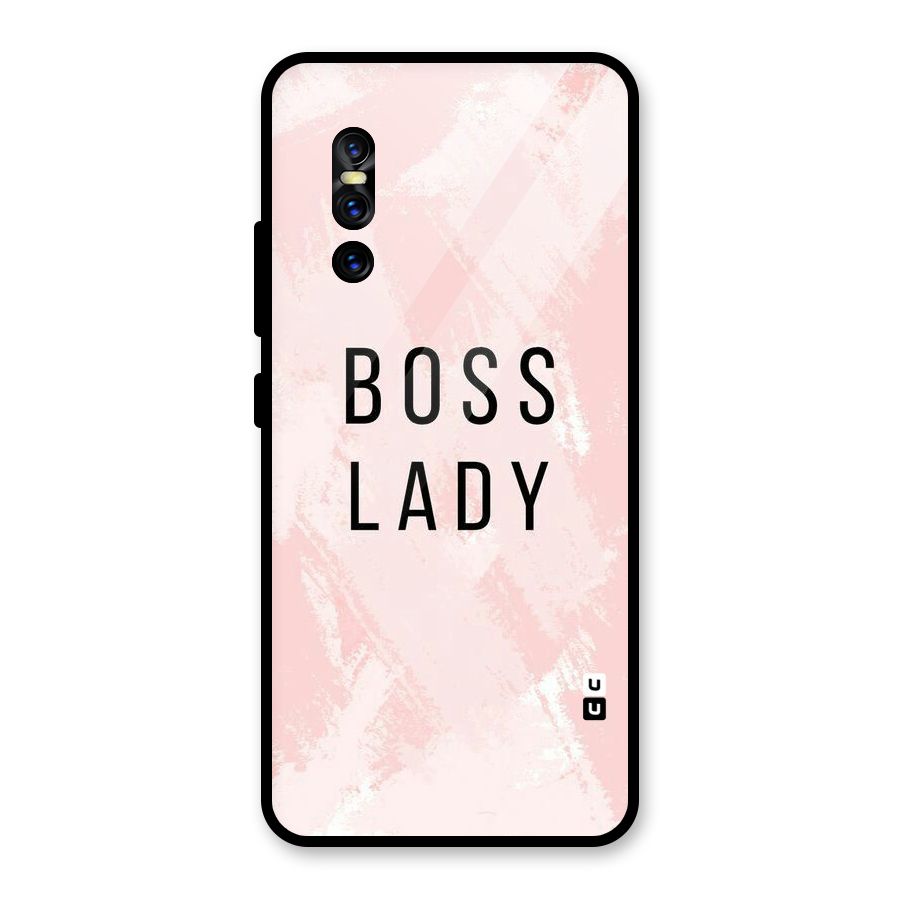 Boss Lady Pink Glass Back Case for Vivo V15 Pro