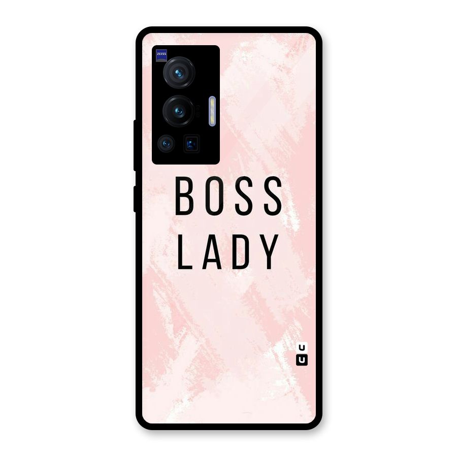 Boss Lady Pink Glass Back Case for Vivo X70 Pro