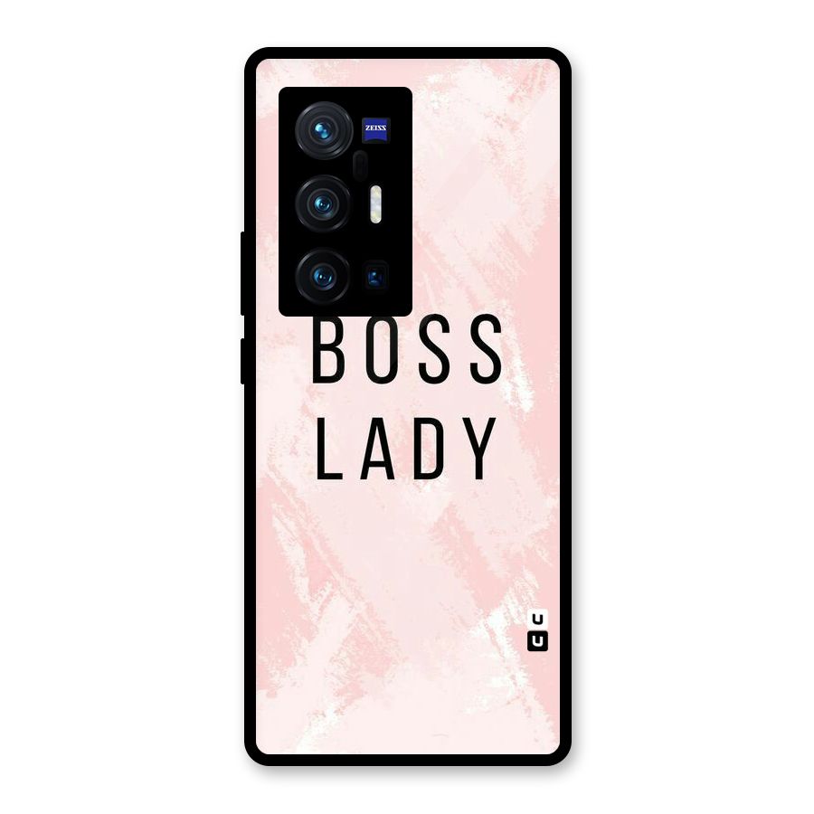 Boss Lady Pink Glass Back Case for Vivo X70 Pro Plus
