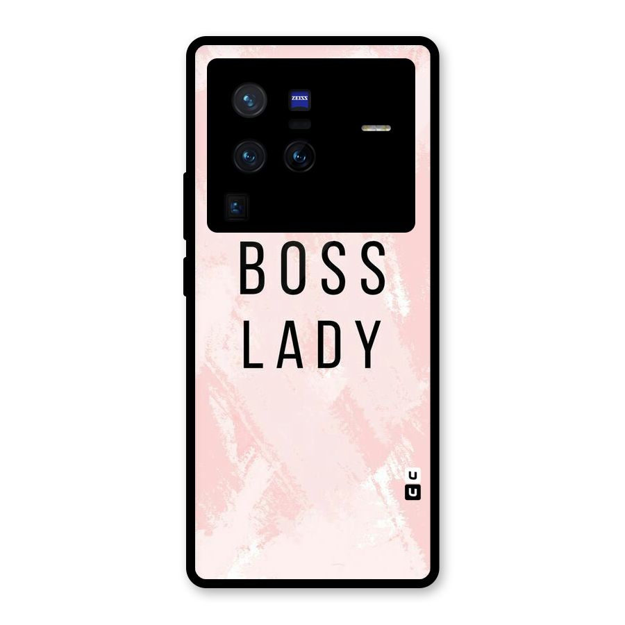 Boss Lady Pink Glass Back Case for Vivo X80 Pro