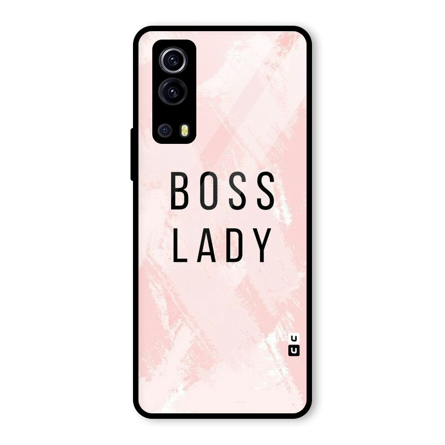 Boss Lady Pink Glass Back Case for Vivo iQOO Z3