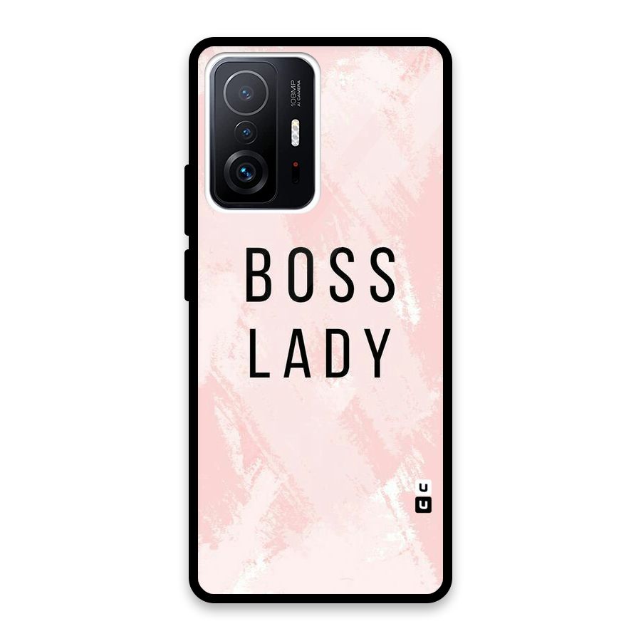 Boss Lady Pink Glass Back Case for Xiaomi 11T Pro