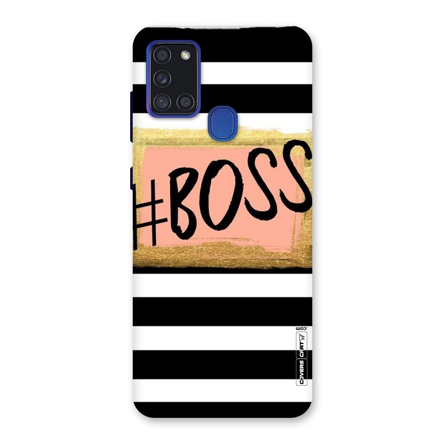 Boss Stripes Back Case for Galaxy A21s